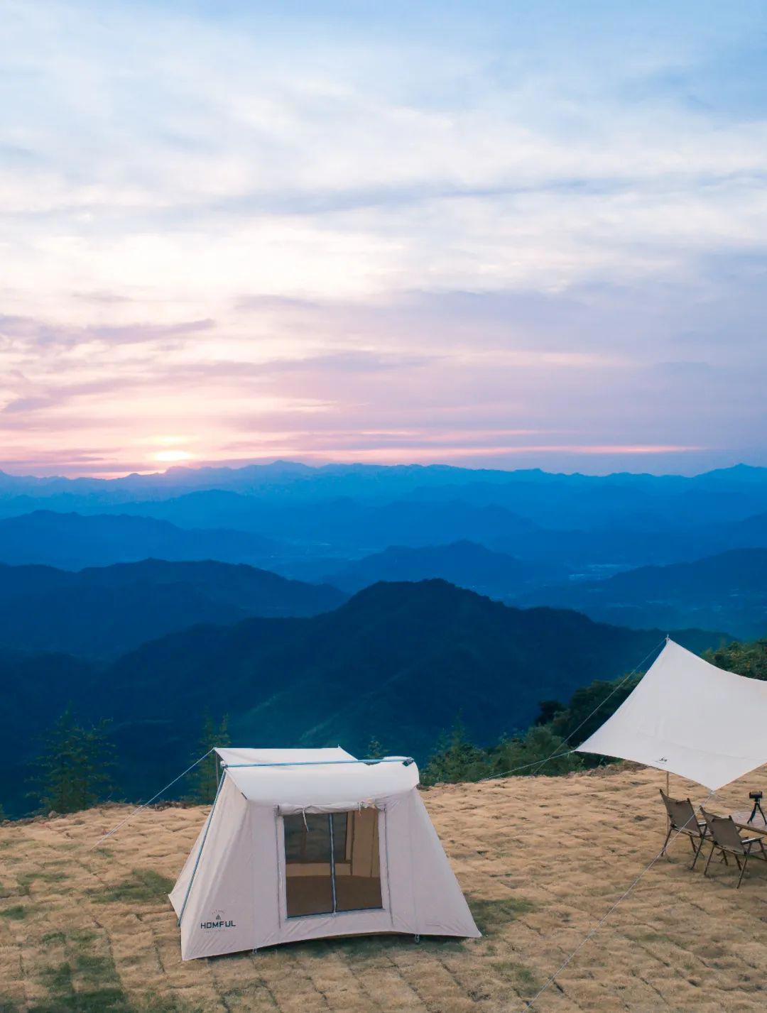 富阳云海营地｜人间绝美天空之境观日落赏云海一起来看流星雨