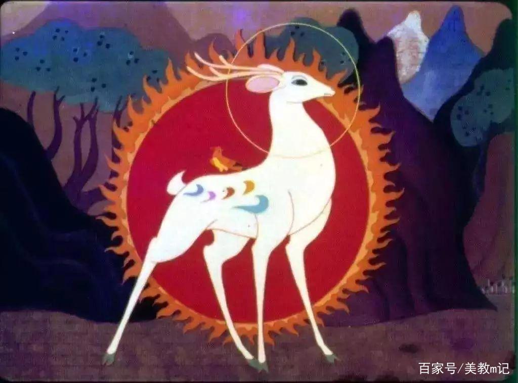 动画片《九色鹿》里的小鹿形象，为何头上总是要顶着一个光环
