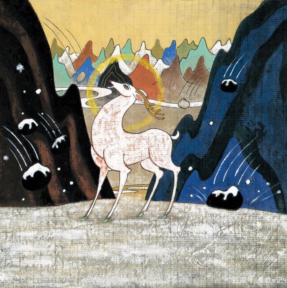 动画片《九色鹿》里的小鹿形象，为何头上总是要顶着一个光环