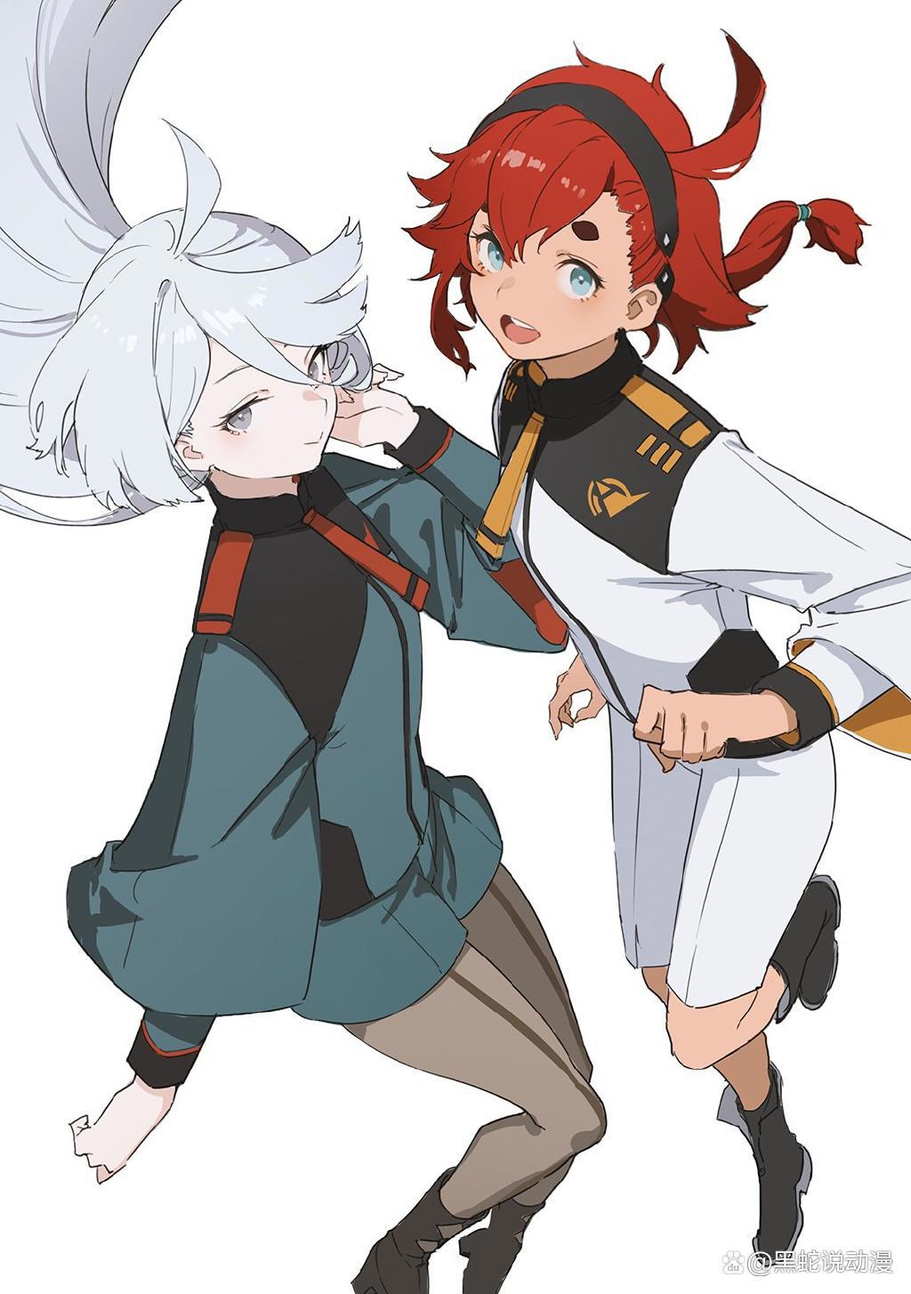 来自高达水星的魔女官方的福利唯独女二的裤子与其他人不一样