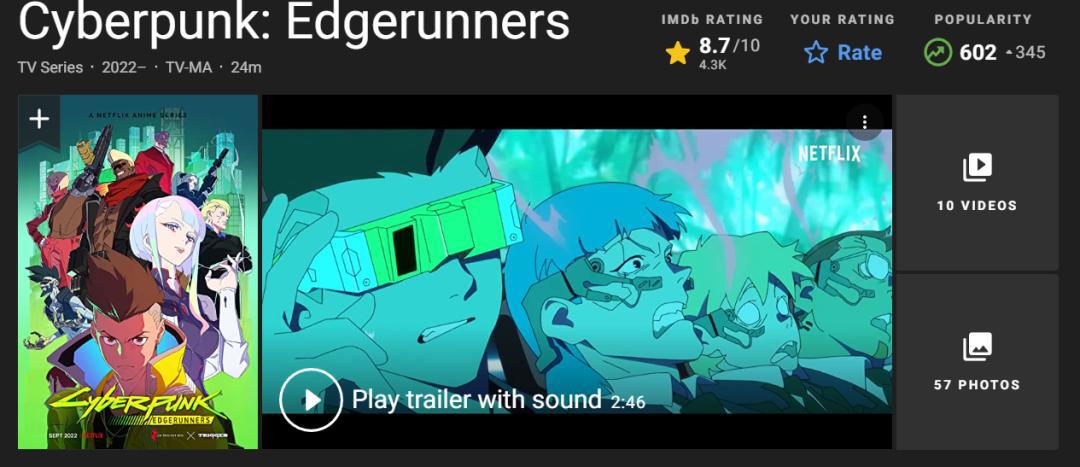 《赛博朋克：边缘行者》爆火背后，Netflix是怎么做游戏改编动画的