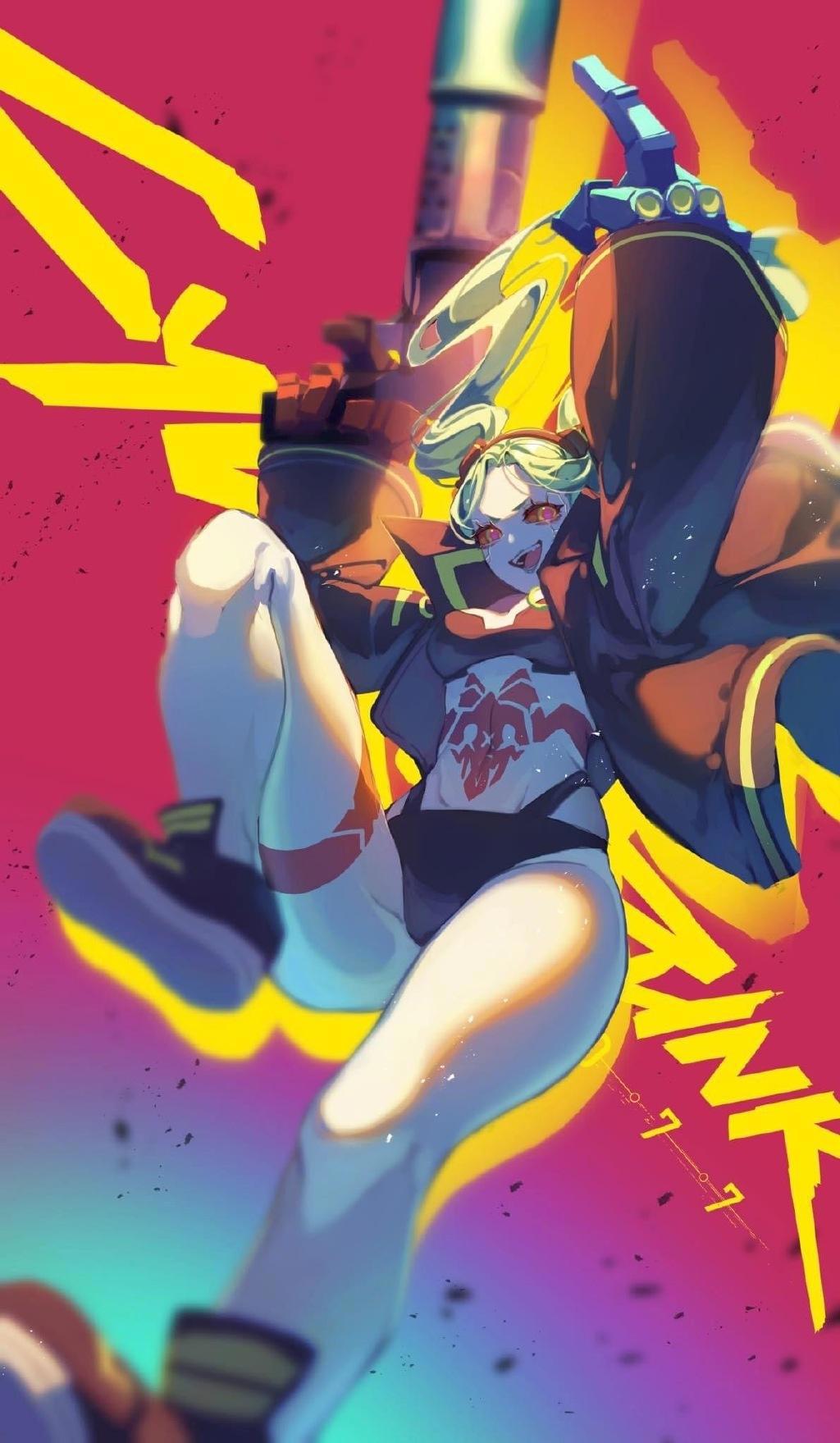 二次元美少女「第256期」赛博朋克：边缘行者丽贝卡壁纸特辑