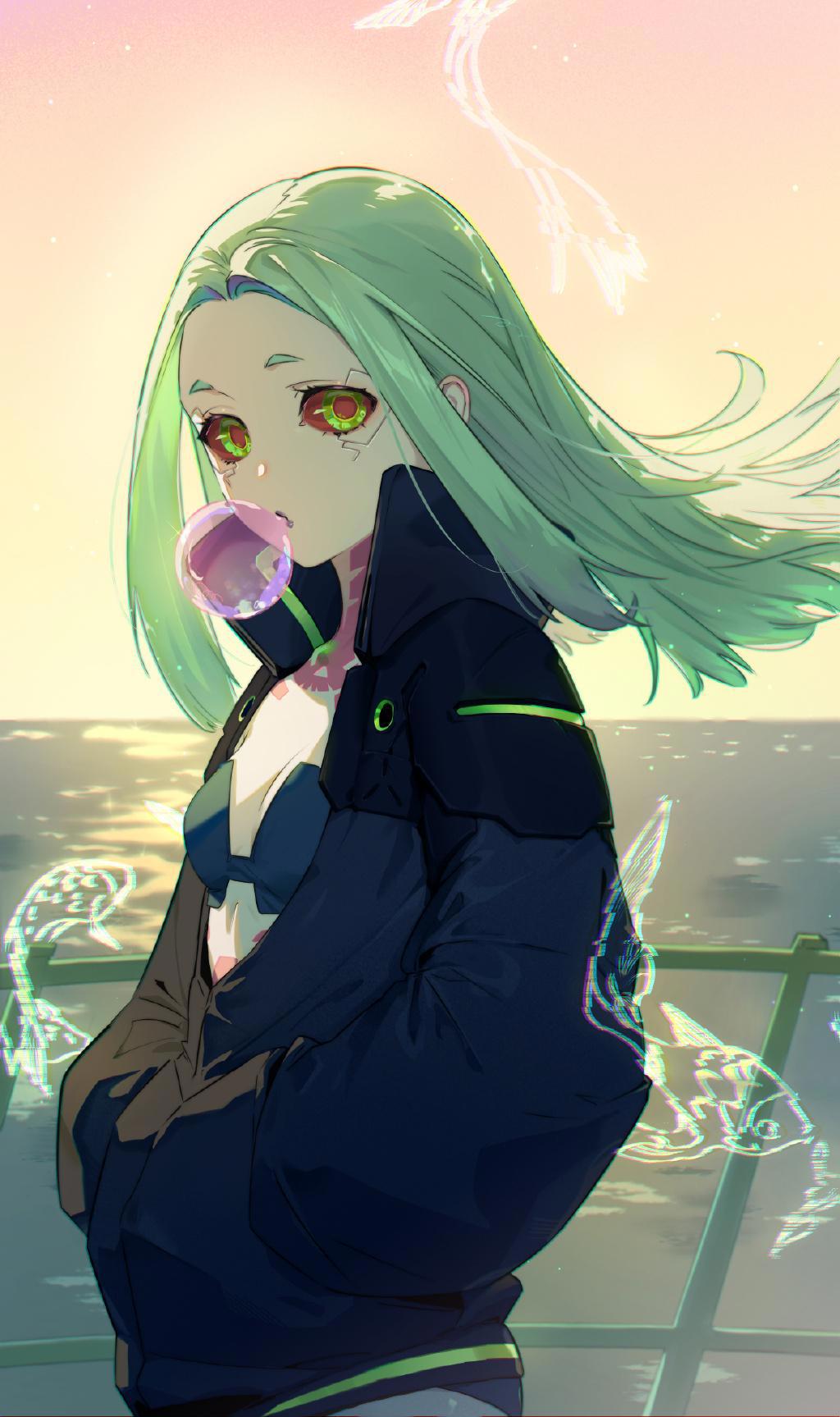 二次元美少女「第256期」赛博朋克：边缘行者丽贝卡壁纸特辑