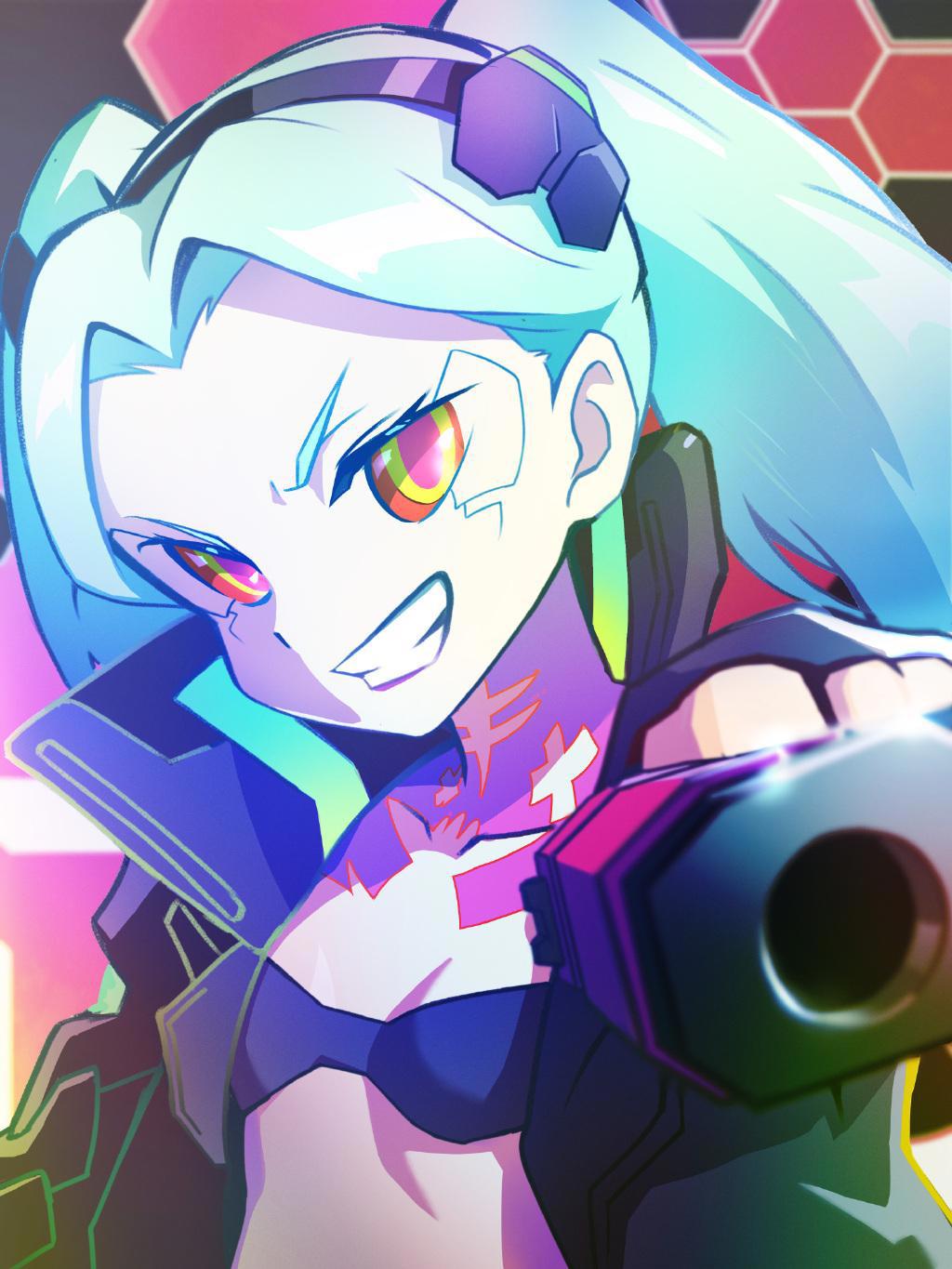 二次元美少女「第256期」赛博朋克：边缘行者丽贝卡壁纸特辑