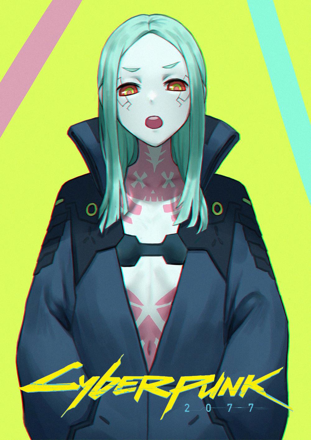 二次元美少女「第256期」赛博朋克：边缘行者丽贝卡壁纸特辑