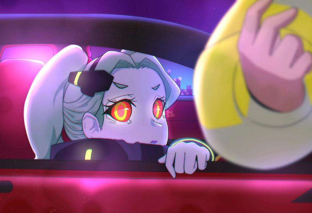 二次元美少女「第256期」赛博朋克：边缘行者丽贝卡壁纸特辑