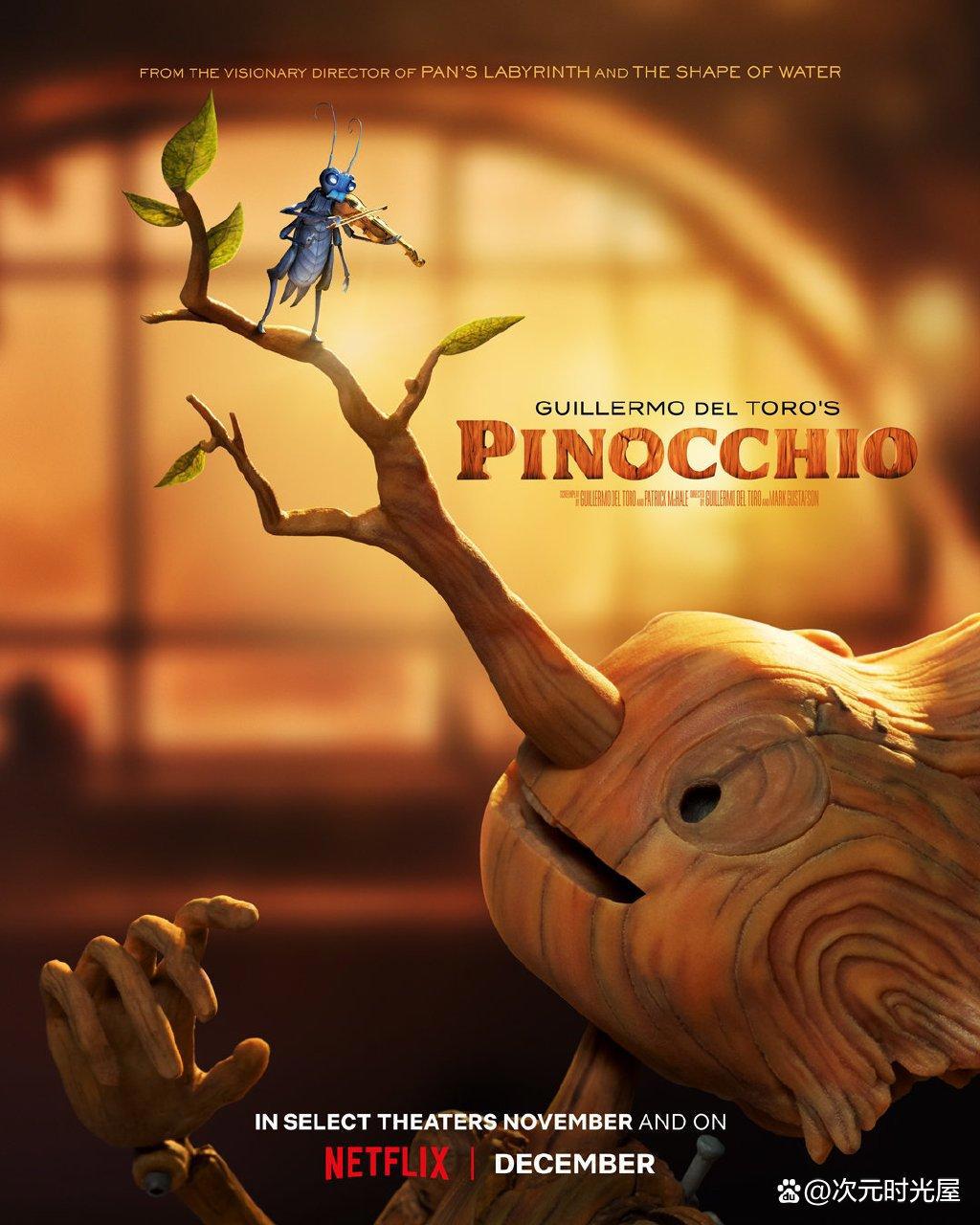 定格动画电影《匹诺曹》公布官方预告片，预计12月网飞上线