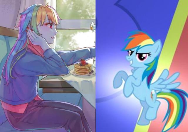 《小马宝莉》中的主角拟人化后，碧琪变成小恶魔太诱人，少年黛西？