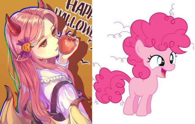 《小马宝莉》中的主角拟人化后，碧琪变成小恶魔太诱人，少年黛西？