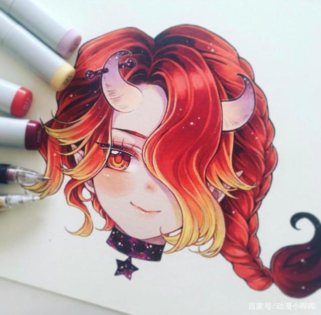 十二星座手绘风“拟人化”：双子神似小丑女吗，摩羯果然是小恶魔