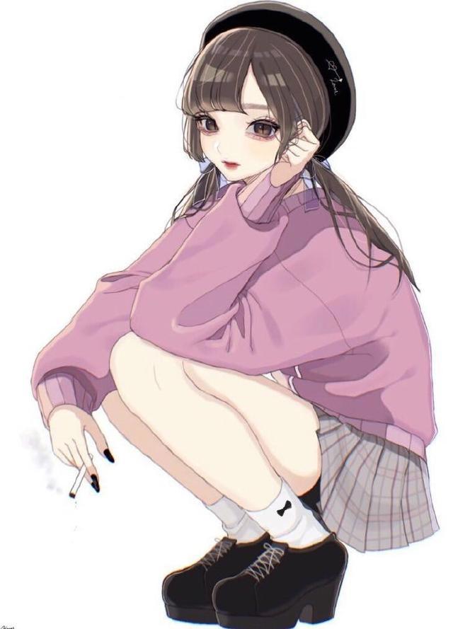 岛国画师笔下的小恶魔系女孩，猫一样的小恶魔，你喜欢吗？