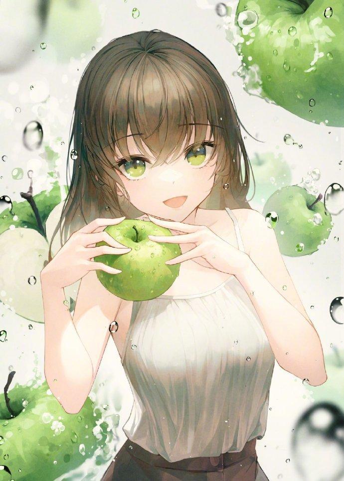 画师笔下的水果少女太可爱，葡萄是三无少女，柠檬是小恶魔系
