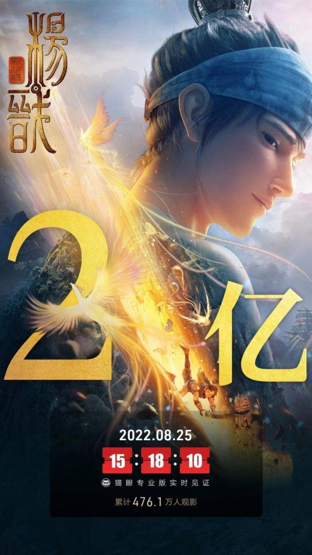 《新神榜：杨戬》上映7天票房破2亿