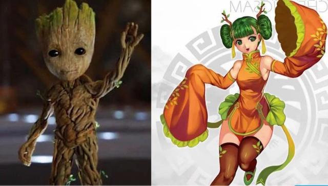 《复联》中的角色穿上旗袍，基妹依旧美如画，灭霸成了霸气御姐