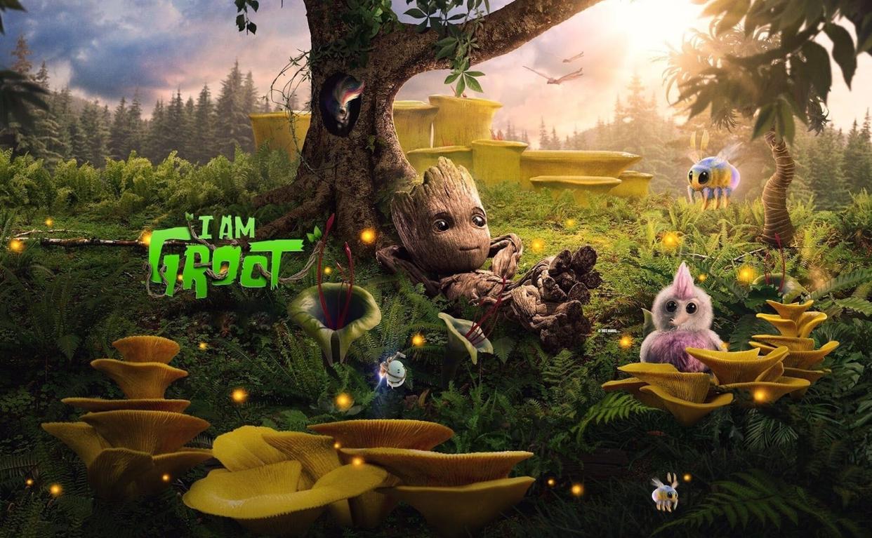 漫威最新短剧《我是格鲁特》，5集总时长20分钟的“泡面番”