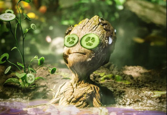 漫威最新短剧《我是格鲁特》，5集总时长20分钟的“泡面番”