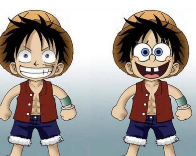 当动漫人物撞脸海绵宝宝，路飞瞬间年轻十岁，灰太狼萌过小灰灰？