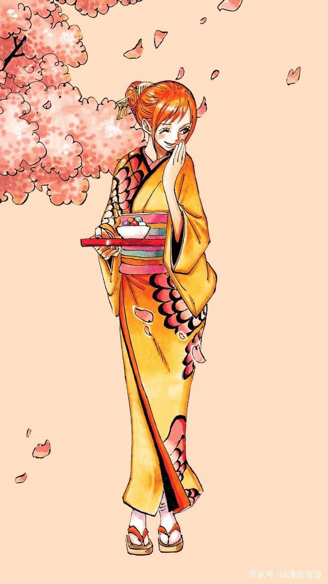 航海王：和之国的罗宾惊艳全场，但看到娜美的和服，漫迷心动了