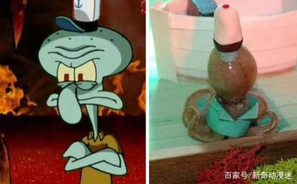动漫：现实版的《海绵宝宝》，蟹老板被煮熟，珊迪的还原度最高！
