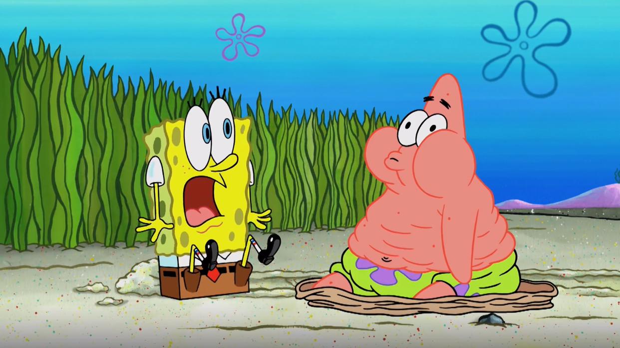 海绵宝宝最新篇章：外星人现身比奇堡，是特地为了找海绵宝宝？