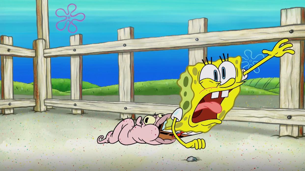 海绵宝宝最新篇章：外星人现身比奇堡，是特地为了找海绵宝宝？