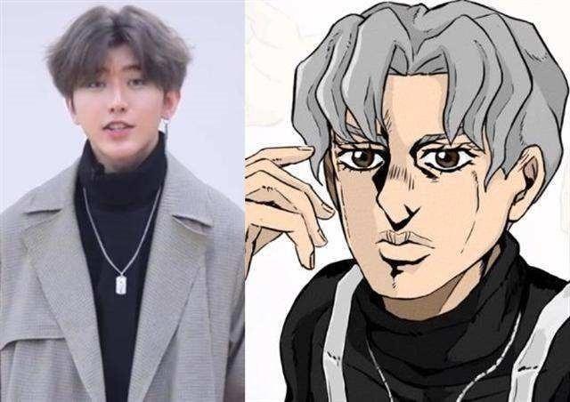 万物都可JOJO，当看到旺仔造型之后，网友：东方仗助同款发型