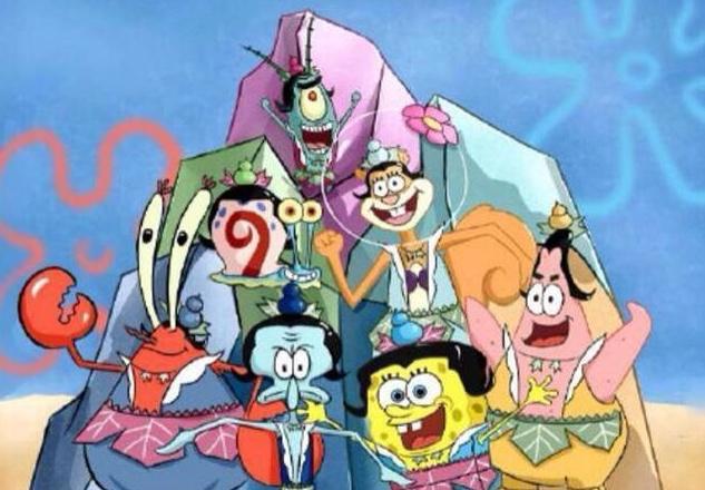 《海绵宝宝》角色cos人气动漫，龙珠被拍毁，葫芦娃画风滑稽搞笑