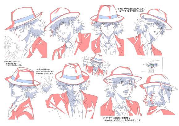 风都侦探动漫版角色设计图：菲利普完美还原，翔太郎jojo的既视感