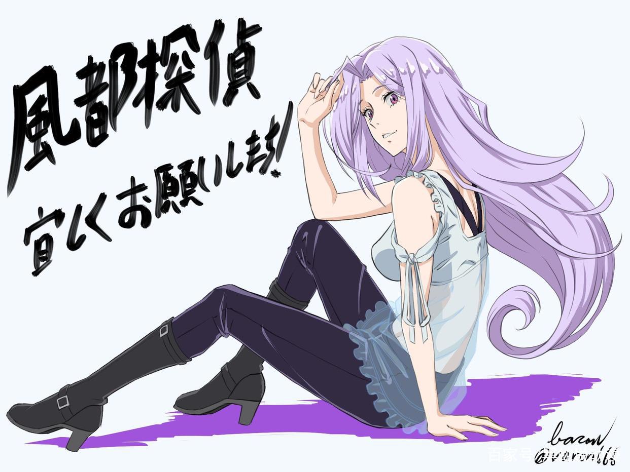 假面骑士W风都侦探动画剧照公开紫发女主不愧是翔太郎的女友