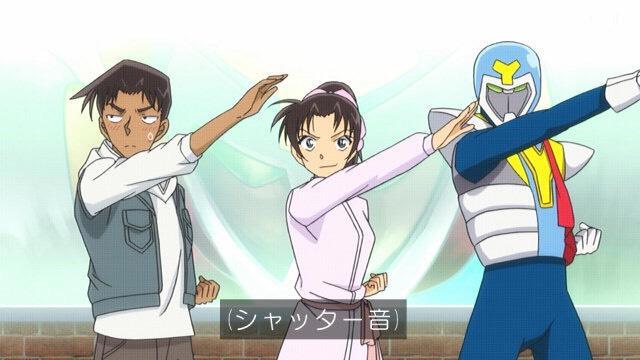 柯南：大怪兽VS假面超人放送，柯兰大尺度发糖！小号福利就是多