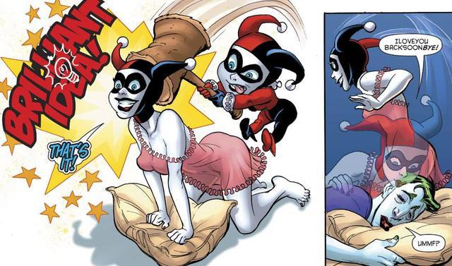 DC新漫画哈莉·奎因和小丑的爱情故事，第一集就出现小三了！