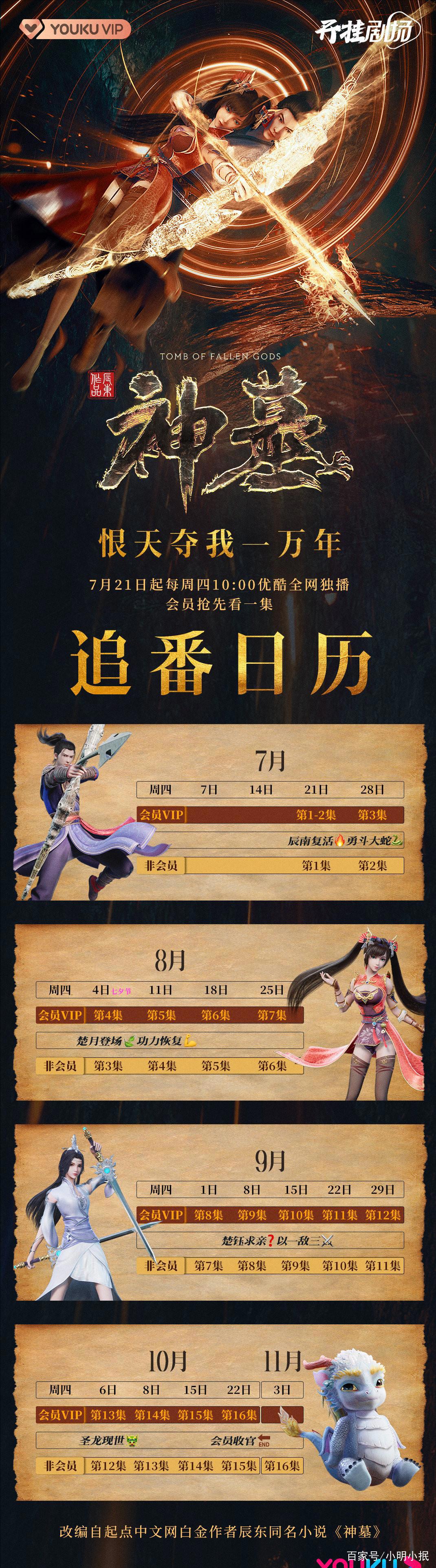 《神墓》动画定档，辰东本人发布微博宣传