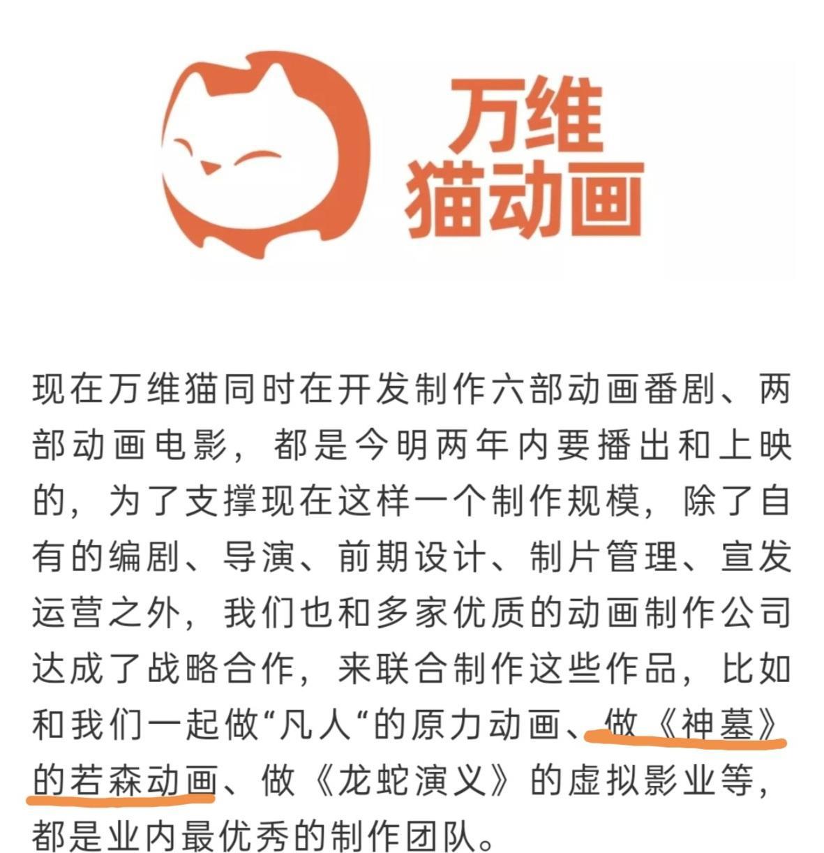 《神墓》动画要来了，由若森制作，辰天帝在国漫活出第二世