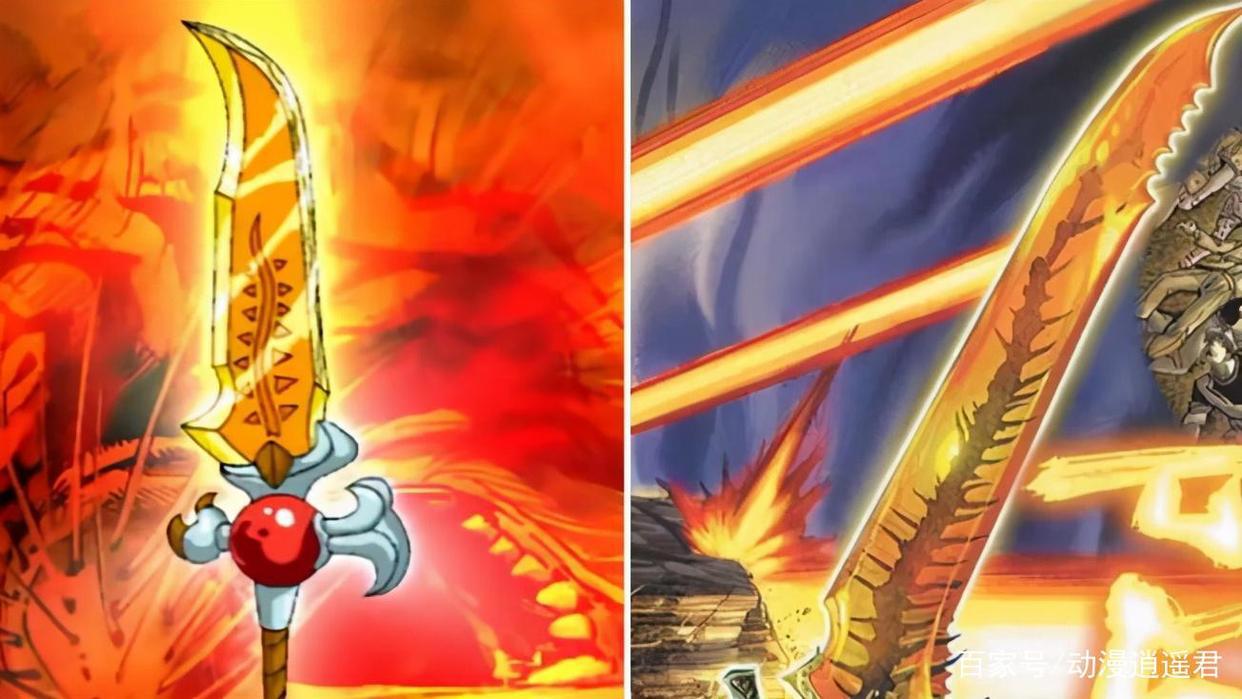 神兵小将：武器漫画对比动漫版，天晶剑寒气逼人，神舞也能当武器