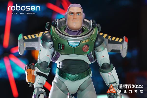 乐森机器人参展2022淘宝造物节巴斯光年多感官交互机器人全球线下首秀