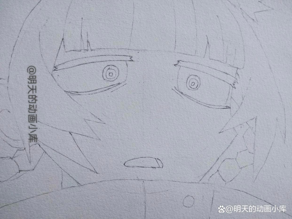 教你手绘动画《彻夜之歌》的女主角七草荠