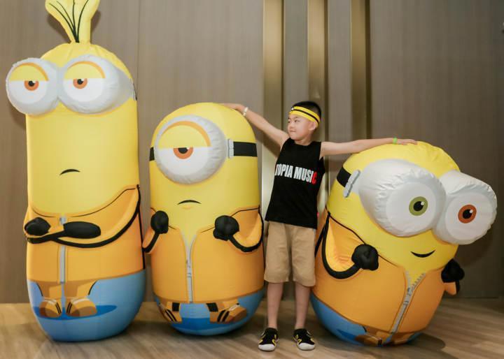 奥豆和斯图尔特来到杭州，《小黄人大眼萌：神偷奶爸前传》观影会萌翻了