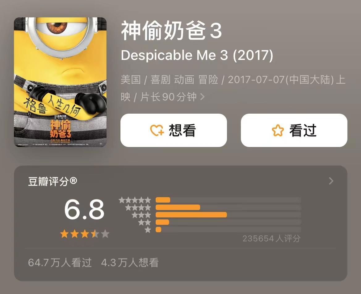 《小黄人大眼萌2：神偷奶爸前传》今年7月定档，为2024年的《神偷奶爸4》“打前站”