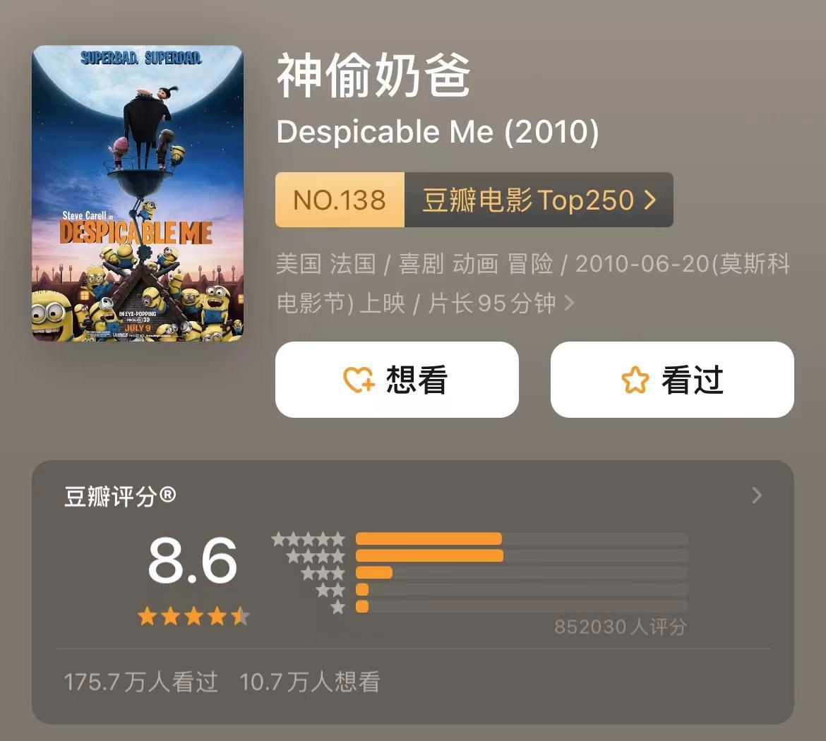 《小黄人大眼萌2：神偷奶爸前传》今年7月定档，为2024年的《神偷奶爸4》“打前站”