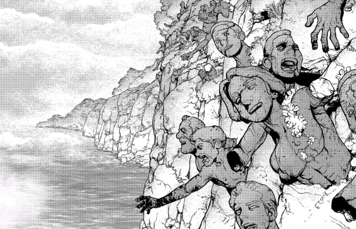 漫画版《石纪元》主角团抵达美洲大陆，再次体会到文明消失的悲伤