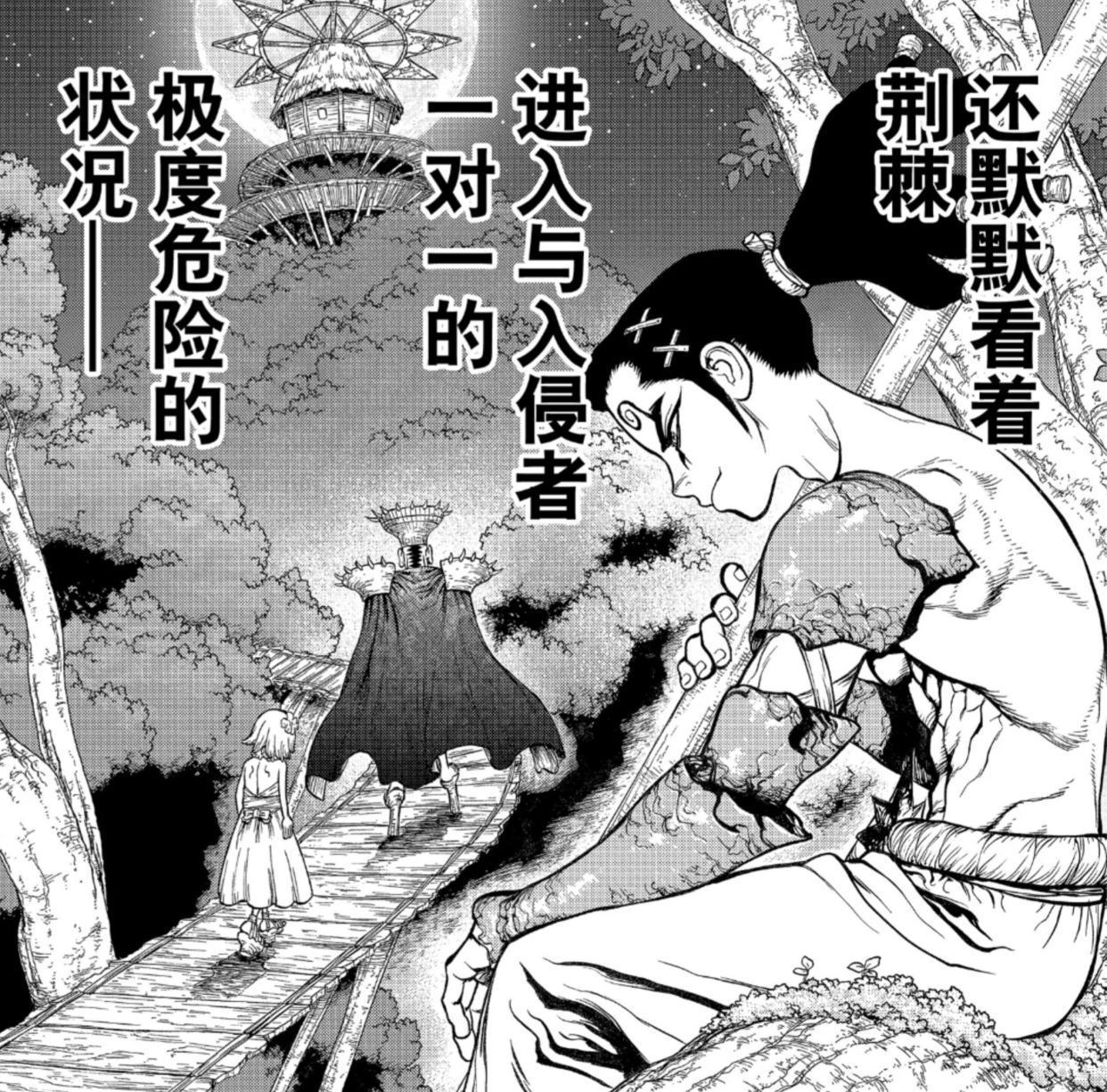 石纪元漫画：科学王国高智商五人组齐聚，分析出石化王国的秘密