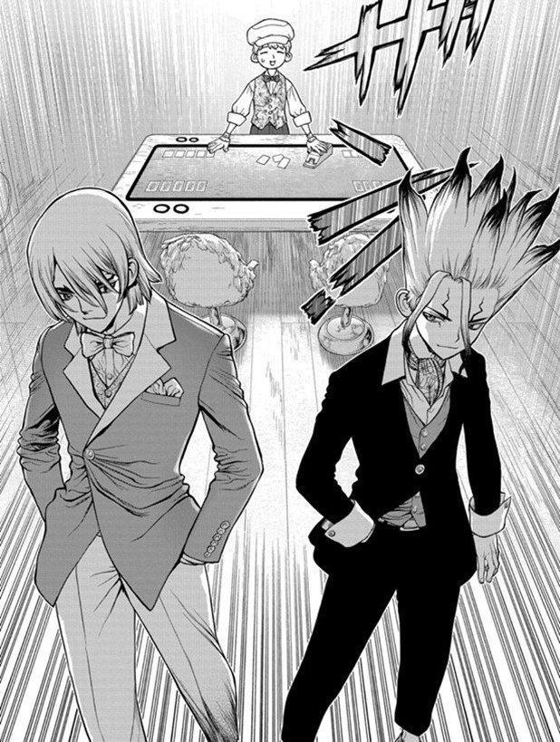 石纪元：大圆航线，等角航线，交战的龙水和千空，气氛热起来了