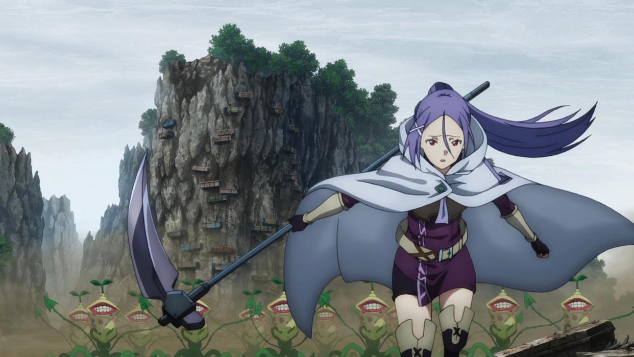 亚丝娜害怕到崩溃，还自暴自弃，进击篇剧场版中，她显露柔弱一面